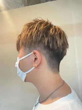 ショート カラー メンズ Men's hair salon First 中百舌鳥店所属・First なかもず 店 YUKIのヘアスタイル