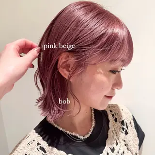 ショート カラー yuuka/ボブ/ダ ブルカラー/髪質改善のヘアスタイル