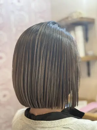 カラー ミディアム 個室型美容室san 都賀店のヘアスタイル