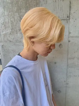 ショート ハイトーンNo.1✨ パーマ✨イマイタツヤのヘアスタイル