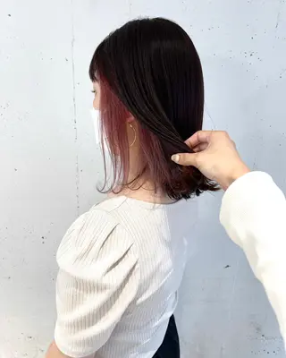 ミディアム カラー flammeum 藤枝店所属・RINO 🌙トレンドスタイルのヘアスタイル