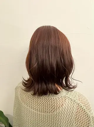 ミディアム カラー ハイトーンカラー🩵 指名多数💗横山聖奈のヘアスタイル