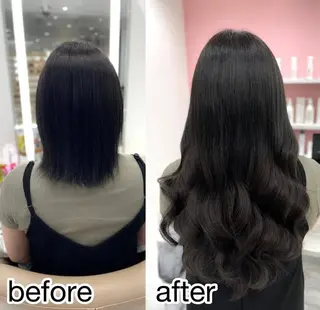 ロング カラー 💎エクステ専門店 BIZE梅田🇰🇷のヘアスタイル