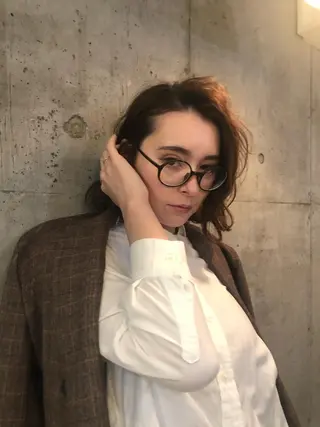 ミディアム カラー ✂︎岡根 京花✂︎のヘアスタイル