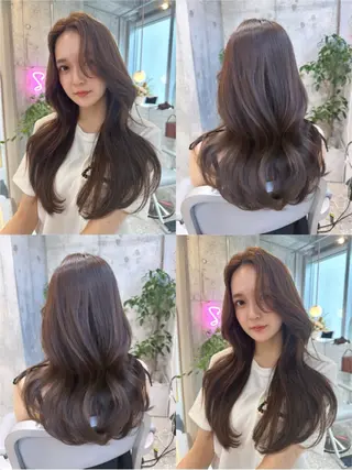 ロング 新宿/韓国レイヤー 髪質改善カラー/角所のヘアスタイル