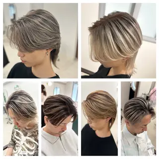 ミディアム カラー ヘアアレンジ メンズ カラー指名No.1✨ 星野六三四のヘアスタイル