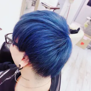 ショート カラー メンズ ケアブリーチ&シール エクステの店和田翔莉のヘアスタイル