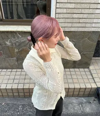 セミロング カラー 坂本 圭太朗のヘアスタイル