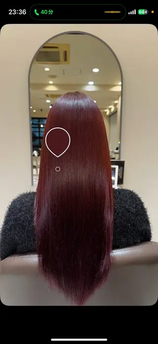 ロング カラー 山﨑 寛大のヘアスタイル