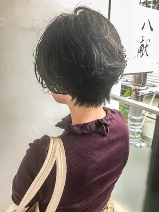 ショート パーマ ショート/レイヤー なら石井知希のヘアスタイル