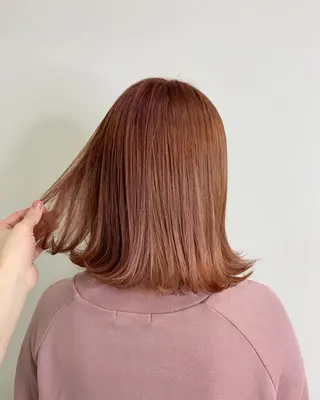 ミディアム レイヤー×縮毛矯正 深見 拓のヘアスタイル