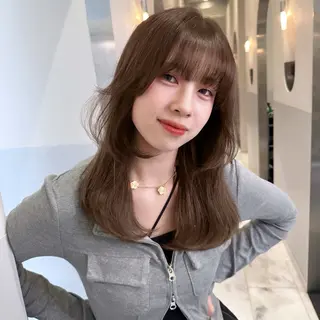 ロング カラー IVE所属・ブリーチなし🤍 渋谷／原島杏奈のヘアスタイル