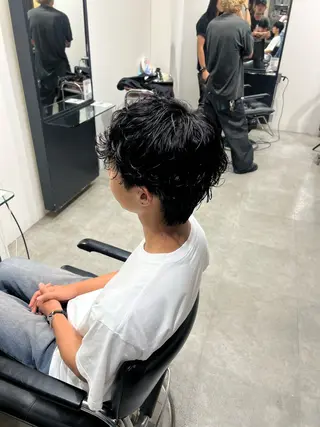 パーマ メンズ fifth神宮前 HIN★T★のヘアスタイル