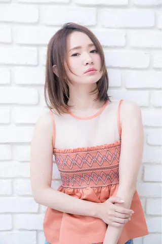 ミディアム ✨艶感/透け感✨Sherry所属・艶髪/ハイトーン Sherryのヘアスタイル