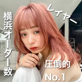 ミディアム カラー 髪質改善/縮毛矯正/ 韓国ヘア/矢野のヘアスタイル