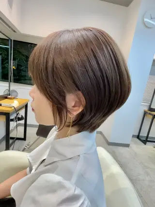 ショート neaf六本木所属・韓国風レイヤー ショート/犬塚 優介のヘアスタイル