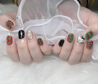 ネイル ki🍒🍒 ki ツルツルネイルのネイルデザイン