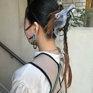 ロング ヘアアレンジ 飯塚 沙衣のヘアスタイル