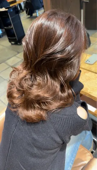 セミロング 韓国カット/透明感 カラー/NANAMIのヘアスタイル