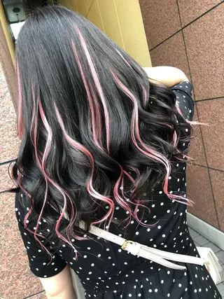 ロング カラー ハイトーン/韓国風 🤍Nacchi🐈のマツエク・マツパデザイン