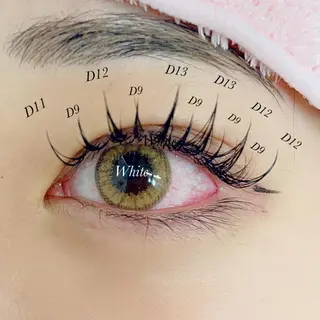 マツエク・マツパ White/マツエク /まつパ/耳つぼのマツエク・マツパデザイン