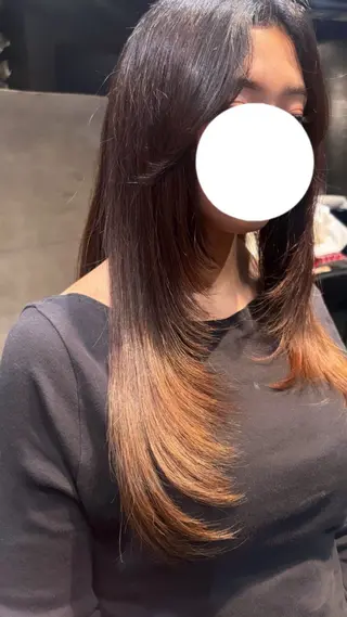 ロング 縮毛矯正/カット/ まな⭐️のヘアスタイル