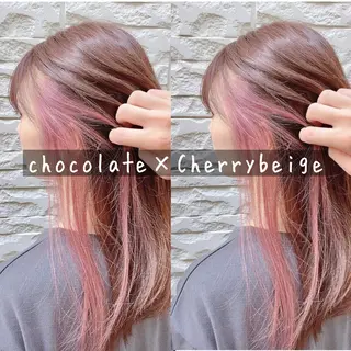 セミロング カラー ヘアアレンジ ✨髪質改善/透明感✨ 西野　陽のヘアスタイル