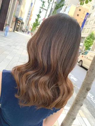 セミロング 【悩み解決！美髪へ】 店長 平間 響のヘアスタイル