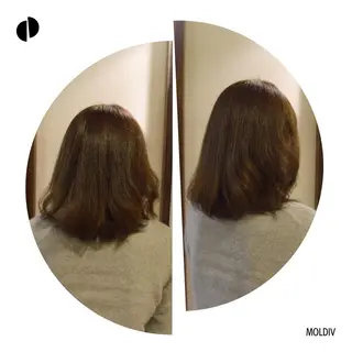 ミディアム カラー ✨縮毛矯正✨髪質改善 ナカシマ ユミのヘアスタイル