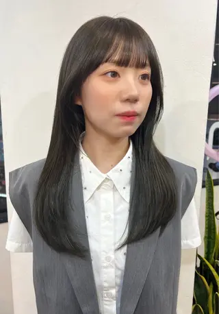 ロング カラー 韓国ヘア 🎀華澄のヘアスタイル