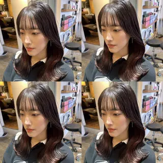 ミディアム カラー レイヤー×髪質改善 マネージャー安藤光司のヘアスタイル