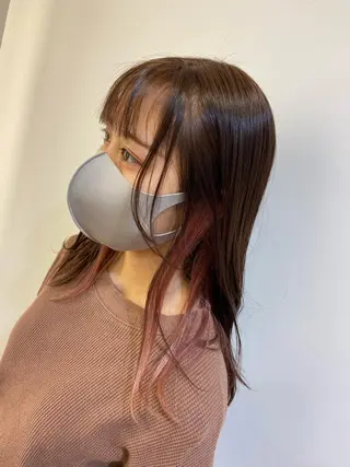 カラー 茅ヶ崎/ハイライト/ ハイトーン/関口実華のヘアスタイル