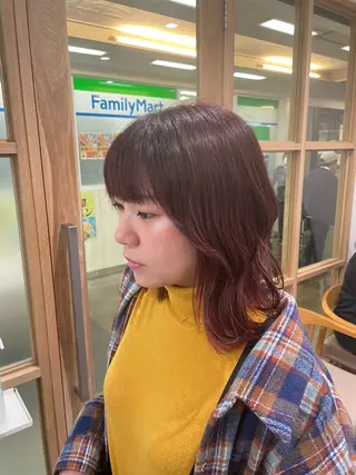 セミロング カラー 美髪と似合わせのサロンenn(エン)所属・enn天王寺藤本 大輝のヘアスタイル