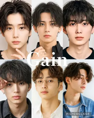 ショート カラー パーマ メンズ Gain池下 KAKKYのヘアスタイル