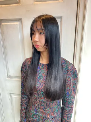 ロング 千 田のヘアスタイル