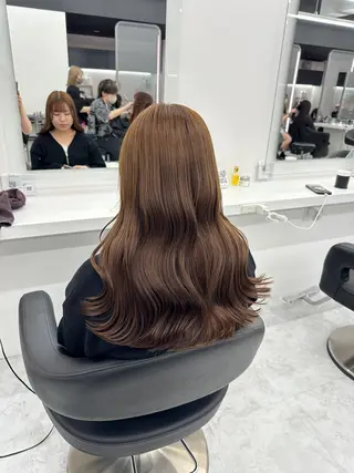 ロング カラー パーマ ヘアアレンジ メンズ キッズ ♥️韓国ヘア レイヤー♥️ゆりのヘアスタイル