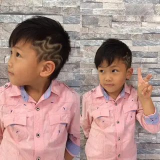 ショート キッズ ハイトーンArphy 安蒜佑太のヘアスタイル