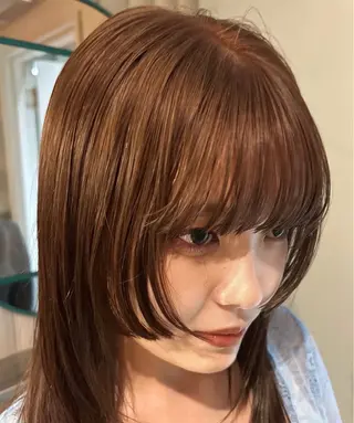 ミディアム カラー sano rikitoのヘアスタイル