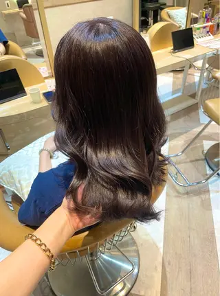 ミディアム Kanami/韓国風 /艶カラーのヘアスタイル