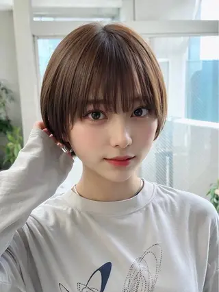ショート のがわ かえのヘアスタイル