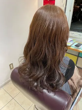 セミロング 🌟透明感カラー🤍 🩵🌟金子直美🧸のヘアスタイル