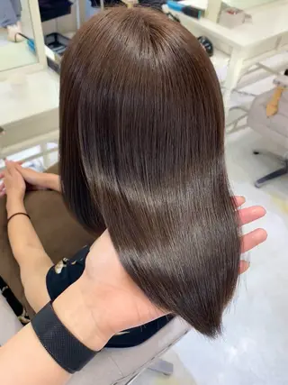 ロング 艶髪/縮毛矯正/ Core mikuaのヘアスタイル