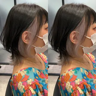 ミディアム カラー 髪質改善特化 ミサワコウキのヘアスタイル