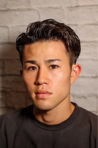 ショート パーマ メンズ 銀座マツナガ新宿野村ビル店所属・女性理容師 佐藤優菜のヘアスタイル