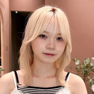 ミディアム 🍏あおい 🍏 似合わせカラーのヘアスタイル