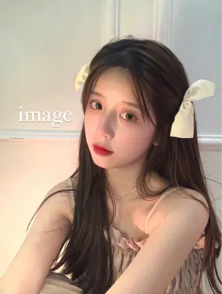 ロング 🐈‍⬛韓国ヘア カノン♥️のヘアスタイル