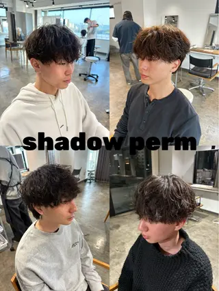 ショート パーマ メンズ become men's hair 名駅店所属・名駅/フェザーパーマ 韓国ヘア/森岡のヘアスタイル