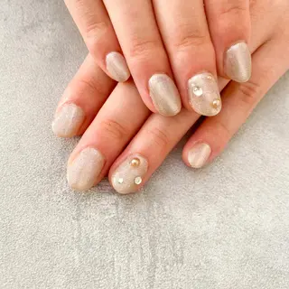 ネイル ゴテゴテ💙ワンホン リオナのネイルデザイン