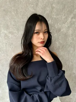 ロング カラー ヘアアレンジ 🖤韓国系🇰🇷カ ラー/kokona❕のヘアスタイル