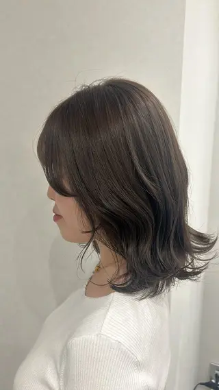 ミディアム カラー ヘアアレンジ ボブ /ニュアンス/ satomi🧸💖のヘアスタイル